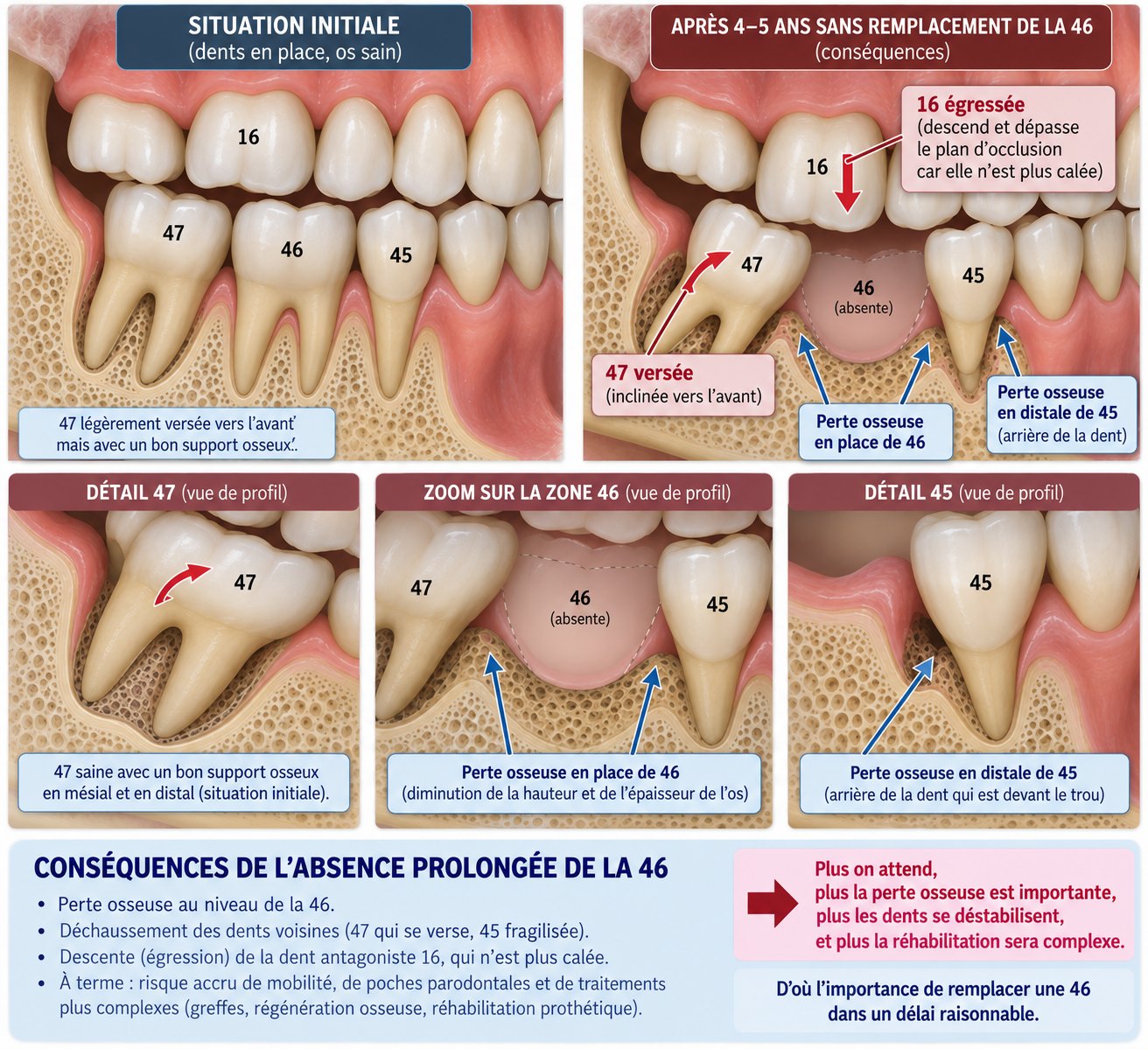 Comprendre le déplacement des dents